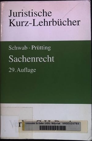 Image du vendeur pour Sachenrecht: Ein Studienbuch. Juristische Kurz-Lehrbcher mis en vente par books4less (Versandantiquariat Petra Gros GmbH & Co. KG)