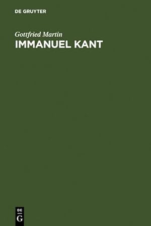 Seller image for Immanuel Kant : Ontologie und Wissenschaftstheorie for sale by AHA-BUCH GmbH