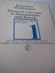 Bild des Verkufers fr Deutsche Literatur in Humanismus und Barock Athenaion Essays 1 zum Verkauf von Alte Bcherwelt