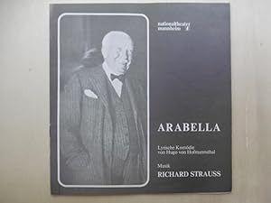 Bild des Verkufers fr Arabella. Lyrische Komdie von Hugo von Hofmannsthal. Musik: Richard Strauss. [Nationaltheater 1976/77, 198. Spielzeit; Programmheft 10) zum Verkauf von Antiquariat Steinwedel