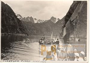 Seller image for Tourist Group Troll Fjord Norway old Photo 1932 for sale by Bits of Our Past Ltd