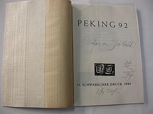 Peking 92 , Text und Druckstöcke von Hubert Vogl, Handdrucke auf chinesisches Reispapier ( Doppel...