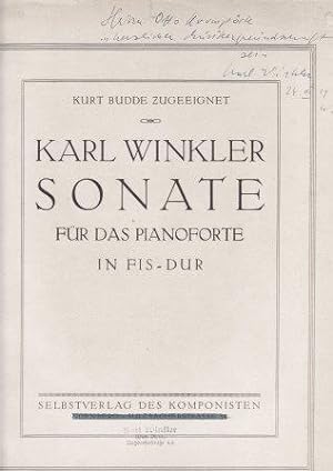 Sonate für das Pianoforte in Fis-Dur [Op. 2].
