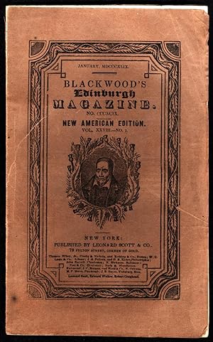 Blackwood's Edinburgh Magazine. No. CCCXCIX (399). New American Edition. Vol. XXVIII (28) - No. 1...