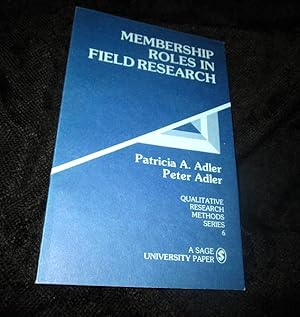 Imagen del vendedor de Membership Roles in Field Research a la venta por The Armadillo's Pillow
