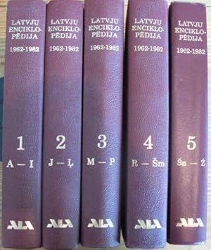 Latvju enciklopedija: 1962-1982. Vols 1-5