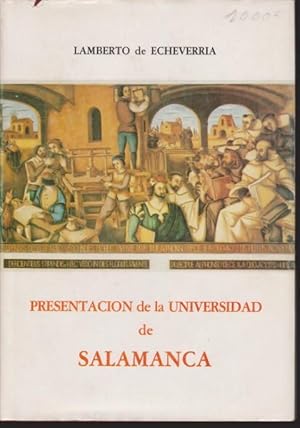 Bild des Verkufers fr PRESENTACION DE LA UNIVERSIDAD DE SALAMANCA zum Verkauf von LIBRERIA TORMOS