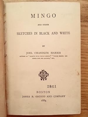 Mingo and Other Sketches in Black and White