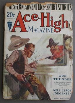 Imagen del vendedor de ACE-HIGH (Pulp Magazine). May 2 1928; -- Volume XLII #2 Gun Thunder by Nels Leroy Jorgensen; a la venta por Comic World