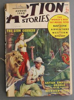 Seller image for ACTION STORIES (Pulp Magazine). August 1940; -- Volume 15 #11 Satan Empties A Saddle by Walt Coburn; for sale by Comic World