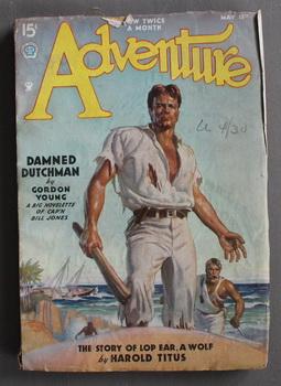 Immagine del venditore per ADVENTURE (Pulp Magazine). May 15th 1935; -- Volume 92 #2 Damned Dutchman by Gordon Young; venduto da Comic World
