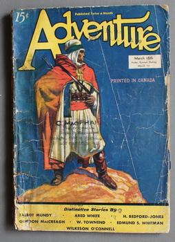 ADVENTURE (Pulp Magazine). March 15th 1933; -- Volume 85 #6 The Tray of Ivory by H. Bedford-Jones;