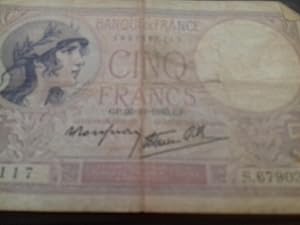 billets de cinq francs de 1917