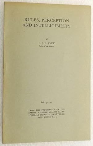 RULES, PERCEPTION AND INTELLIGIBILITY. From the Proceedings of the British Academy, Volume XLVIII.