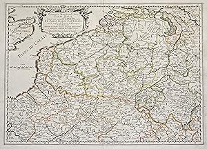Kupferstich- Karte, aus "Mercurio Geografica " n. N. Sanson b. Rossi, "Prouincie Meridionali de p...
