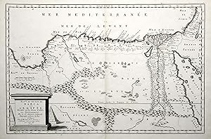 Bild des Verkufers fr Kupferstich- Karte, v. J. Somer n. N. Sanson d' Abbeville b. Mariette, "Roy(au)me et desert de Barca et l' Egypte divise en ses douze Callifs ou Gouvernements. . 1655". zum Verkauf von Antiquariat Clemens Paulusch GmbH