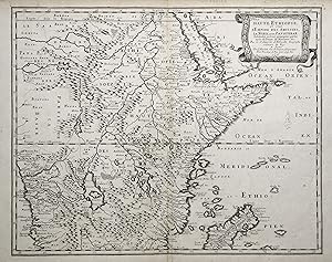 Bild des Verkufers fr Kupferstich- Karte, n. N. Sanson d' Abbeville b. Mariette, "Haute Ethiopie ou sont L' Empire des Abissins, La Nubie, et le Zanguebar .1655. zum Verkauf von Antiquariat Clemens Paulusch GmbH