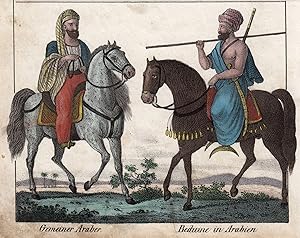 Bild des Verkufers fr Araber u. Beduine, "Gemeiner Araber. Beduine aus Arabien.". zum Verkauf von Antiquariat Clemens Paulusch GmbH