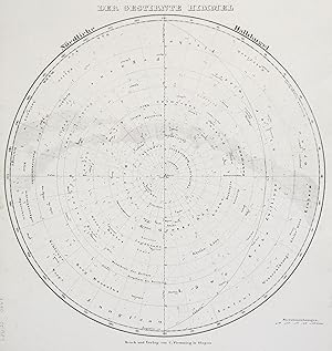 Bild des Verkufers fr Lithografie- Karte, v. C. Flemming in Glogau, "Der Gestirnte Himmel". zum Verkauf von Antiquariat Clemens Paulusch GmbH