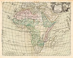 Bild des Verkufers fr Kupferstich- Karte, n. Le Rouge b. Crepy, "L'Afrique .1767". zum Verkauf von Antiquariat Clemens Paulusch GmbH