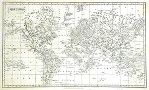 Bild des Verkufers fr Kupferstich- Karte, v. Findlay b. Kelly, "The world on Mercators's Projection". zum Verkauf von Antiquariat Clemens Paulusch GmbH