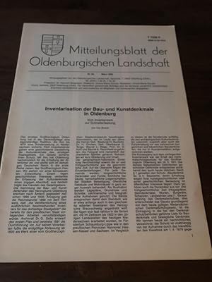 Mitteilungsblatt der Oldenburgischen Landschaft Nr. 62 März 1989.