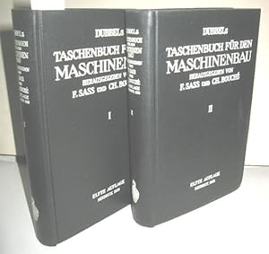 Bild des Verkufers fr Dubbels Taschenbuch fr den Maschinenbau (1. und 2. Band) zum Verkauf von Antiquariat Zinnober