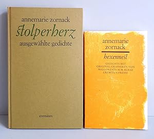 Seller image for Hexennest - Eremiten-Presse - Gedichte mit Original-Graphiken von Malgorzata M. M. Buras - mit einer nummerierten und signierten Graphik als lose Beilage / Stolperherz - Ausgewhlte Gedichte - Mit einem Nachwort der Autorin - Eremiten-Presse - 2 Titel for sale by Verlag IL Kunst, Literatur & Antiquariat