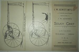 J.W. Hewitt's Sulky Cart Advertising Brochure