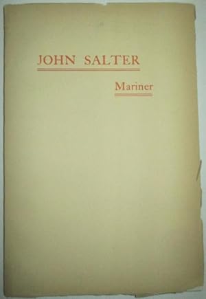 Imagen del vendedor de John Salter Mariner a la venta por Mare Booksellers ABAA, IOBA