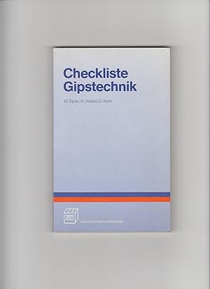 Seller image for Spier, Härter, Kern u.a., Checkliste Gipstechnik, Fixationsverbände for sale by sonntago DE