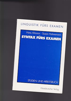 Seller image for Hans Altmann, Suzan Hahnemann, Syntax fürs Examen for sale by sonntago DE