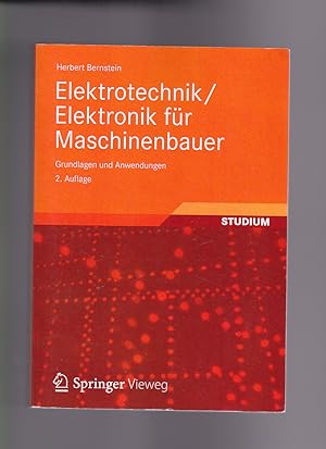 Bild des Verkufers fr Herbert Bernstein, Elektrotechnik, Elektronik fr Maschinenbauer - Grundlagen und Anwendungen zum Verkauf von sonntago DE