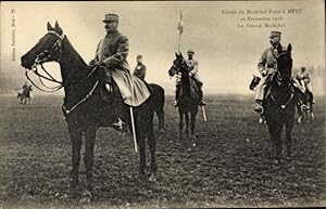 Ansichtskarte / Postkarte Metz Moselle, Maréchal Ferdinand Foch, 26 Novembre 1918, Pferde