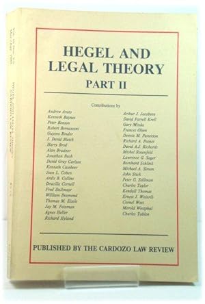 Hegel and Legal Theory: Part II