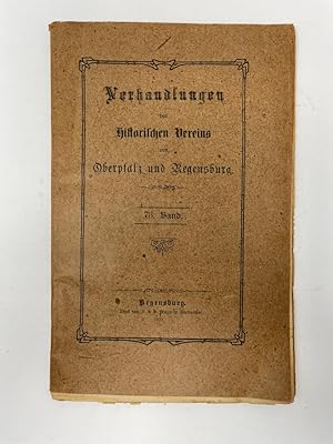 Verhandlungen des Historischen Vereins für Oberpfalz und Regensburg - Band 73.