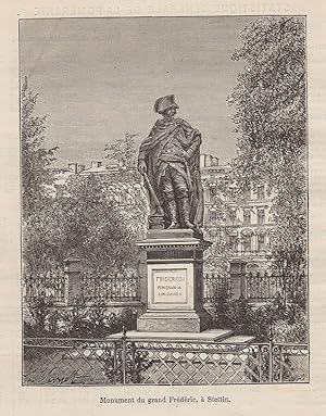 Bild des Verkufers fr Teilansicht, Denkmal Friedrich d. Groen. zum Verkauf von Antiquariat Clemens Paulusch GmbH