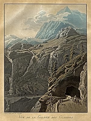 Bild des Verkufers fr Vue de la Galerie des Glaciers. zum Verkauf von Antiquariat Clemens Paulusch GmbH