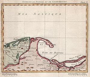 Bild des Verk�ufers f�r Kupferstich- Karte, anonym, "Environs de Danzig et de Louwenbourg.". zum Verkauf von Antiquariat Clemens Paulusch GmbH