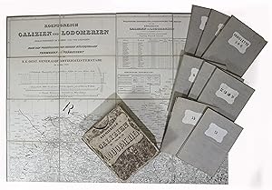 Lithografie- Karte, nach Liesganig b. K.K. Oest. Generalquartiermeisterstabe, "Koenigreich Galizi...