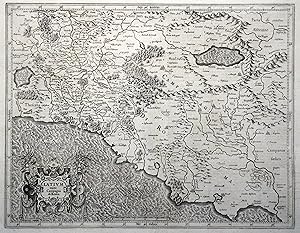 Bild des Verkufers fr Kupferstich- Karte, n. Mercator b. H. Hondius, "Latium nunc Campagna di Roma". zum Verkauf von Antiquariat Clemens Paulusch GmbH