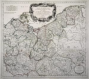 Kupferstich- Karte, n. M. Robert b. Santini/Remondini, "Partie Septentrionale du Cercle de Haute ...