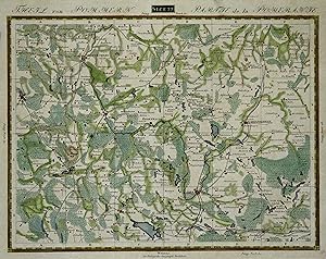 Kupferstich- Karte, v. Bürk b. "Geogr. Institut" in Weimar, "Theil von Pommern. Sect. 22".
