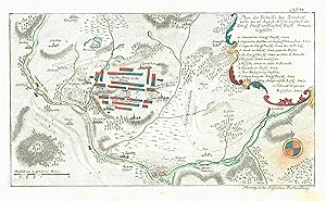 Bild des Verkufers fr Plan der Bataille bey Zorndorff den 25. Augusti A 1758 . zum Verkauf von Antiquariat Clemens Paulusch GmbH