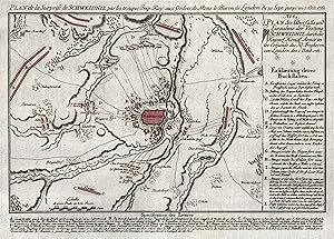 Bild des Verkufers fr Plan des berfalls und Einnahme der Festung Schweidnitz . den 1. Octob. 1761". zum Verkauf von Antiquariat Clemens Paulusch GmbH