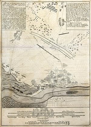 Befestigungsplan, mit Darstellung der Belagerung 1705.