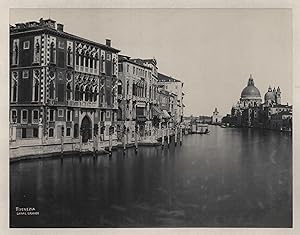 Bild des Verkufers fr Teilansicht, Canal Grande, " Venezia, Canal Grande ". zum Verkauf von Antiquariat Clemens Paulusch GmbH