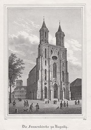 Bild des Verkufers fr Teilansicht, Frauenkirche m. d. Marienplatz. zum Verkauf von Antiquariat Clemens Paulusch GmbH