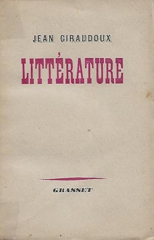 Seller image for Littrature for sale by Au vert paradis du livre