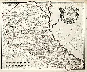 Kupferstich- Karte, v. I. Albrecht b. Reilly, "Der Königlichen Republik Polen Woiwodschaft Kiow .".